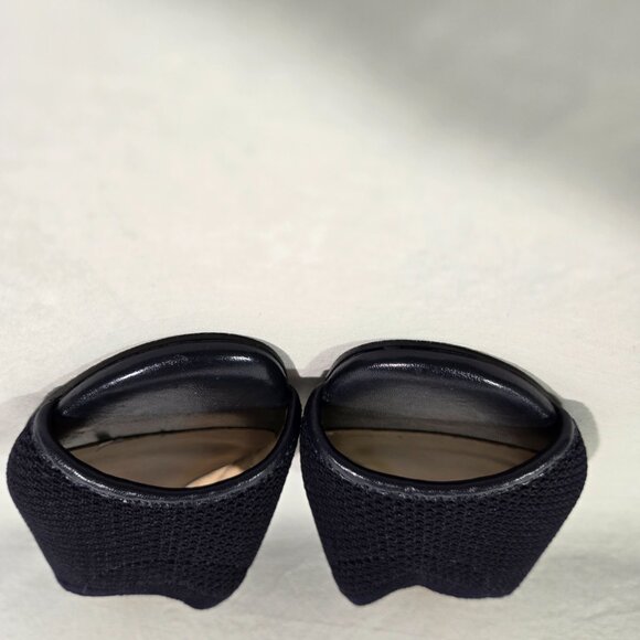 VANELi Finn Minimalist Comfort Blue Stretch Knit Open Toe Heels Size 9.5M New! - Picture 13 of 16